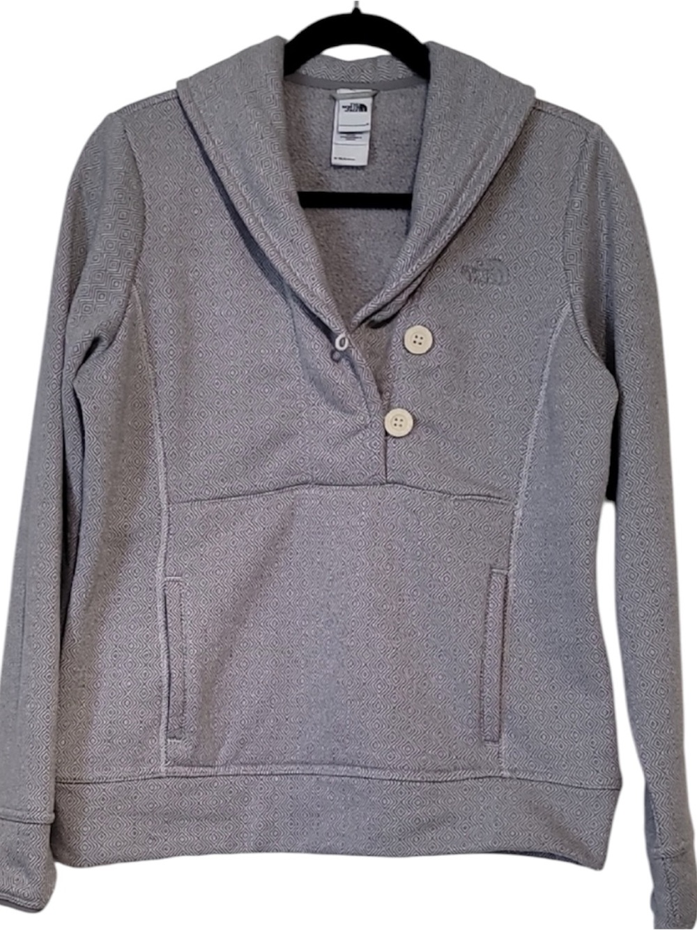 ❌Sold❌ The North Face Women's Gray Shawl Collar Pullover Hoodie